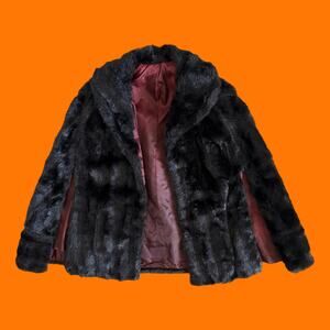 60's vintage faux fur capelet ILGWU mid century mob wife stole OSFM *deadstock*